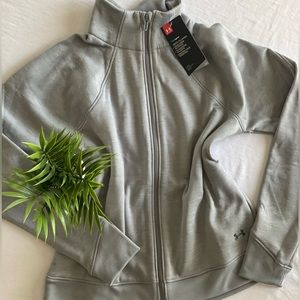 NWT Under Armour Cold Gear Full Zip Gray Jacket